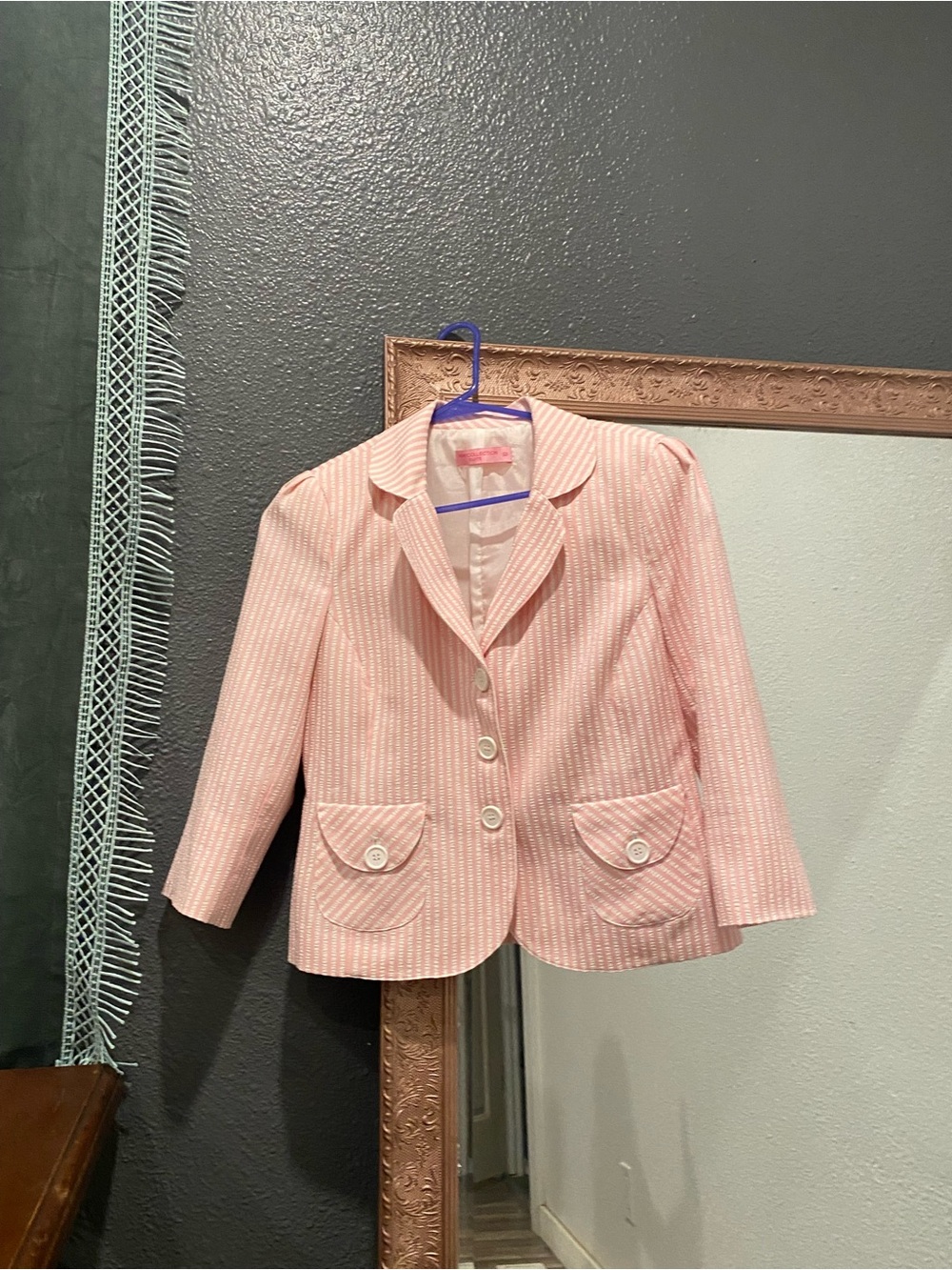 Pink Striped blazer - Picture 4 of 4